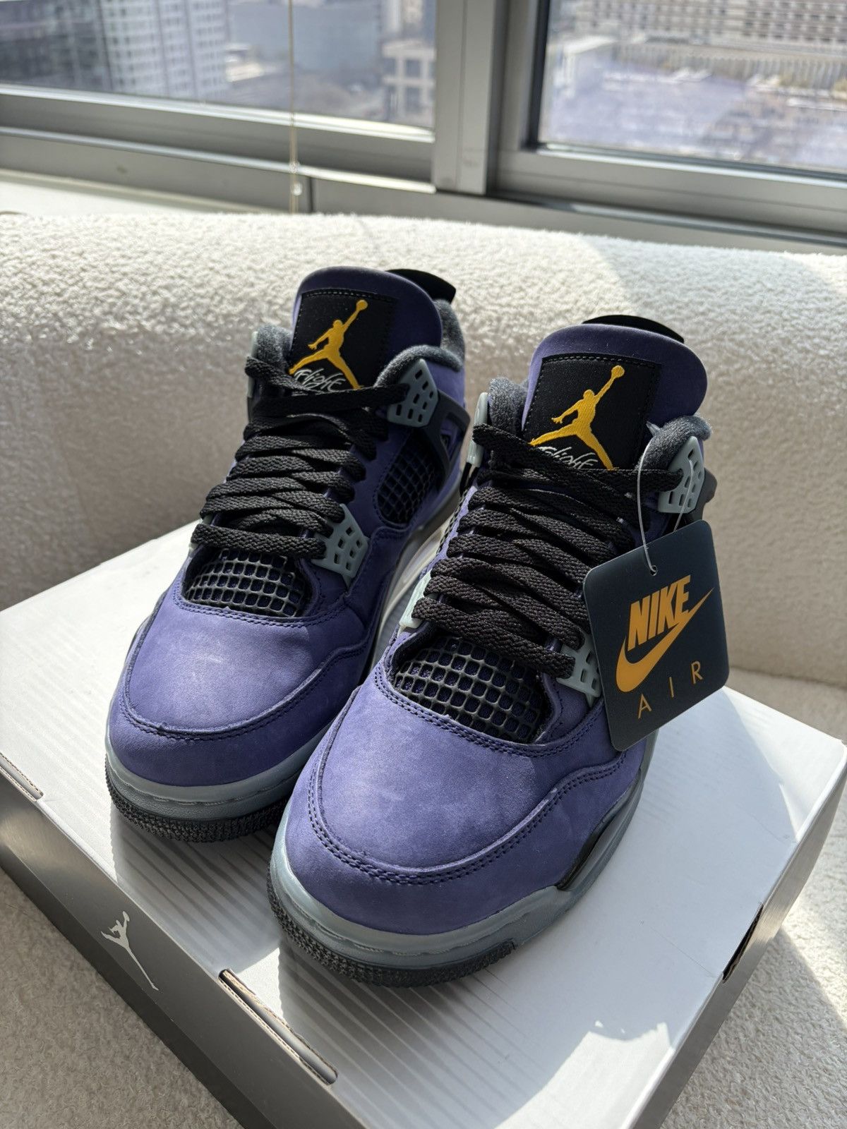Jordan Brand Jordan Retro 4 Lakers Size US 8 / EU 41 - 1 Thumbnail