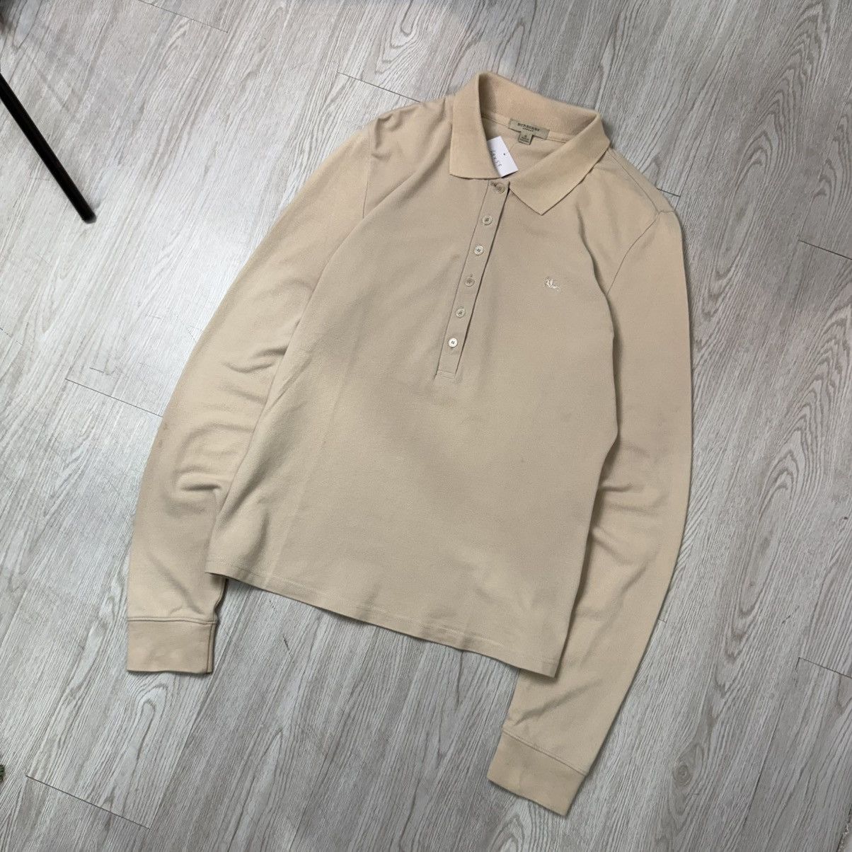 Burberry Burberry london long poloshirt beige Size S / US 4 / IT 40 - 3 Thumbnail
