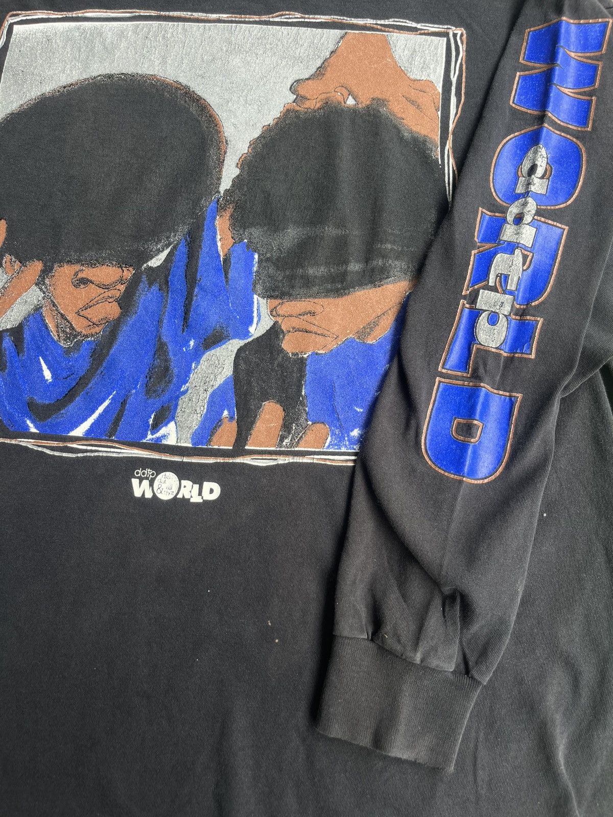 Rap Tees Vintage DJ RAP ddtp WORLD Collection 90’s Long Sleeve Shirt Size US XXL / EU 58 / 5 - 9 Thumbnail