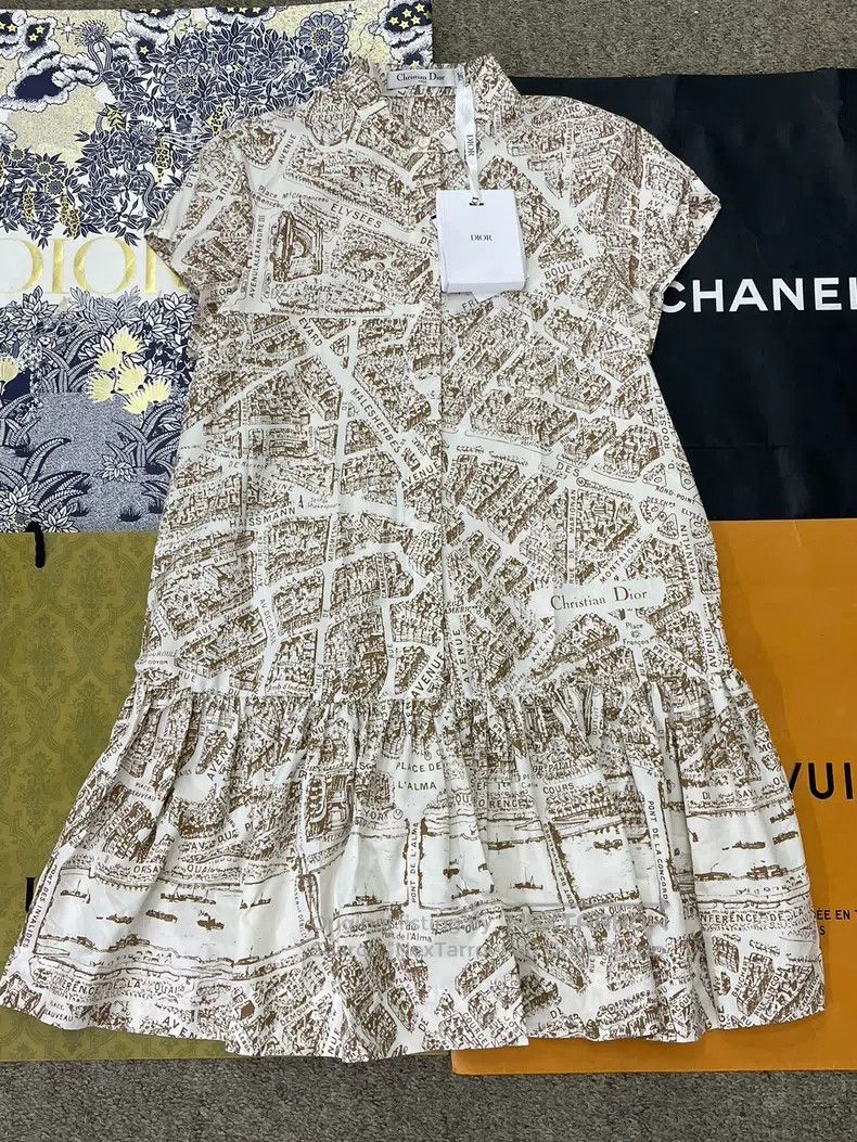 Dior Dior 25 Spring and Summer New Paris Subway Printed Dress Size XS / US 0-2 / IT 36-38 - 1 Thumbnail