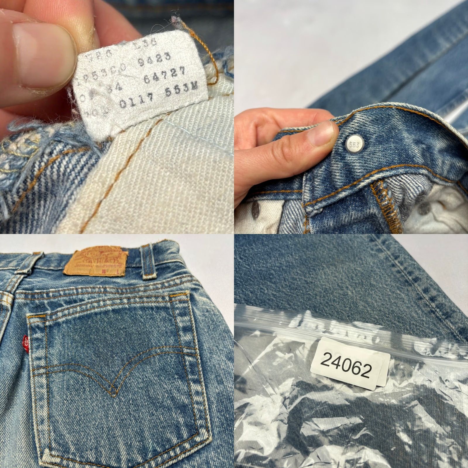Levi's VINTAGE Levi's 701-0117 Student Fit Jeans Women 22x26 Blue Regular Straight Made in USA 80s 26x35 (22x26) Size 40" / US 18 - 9 Thumbnail