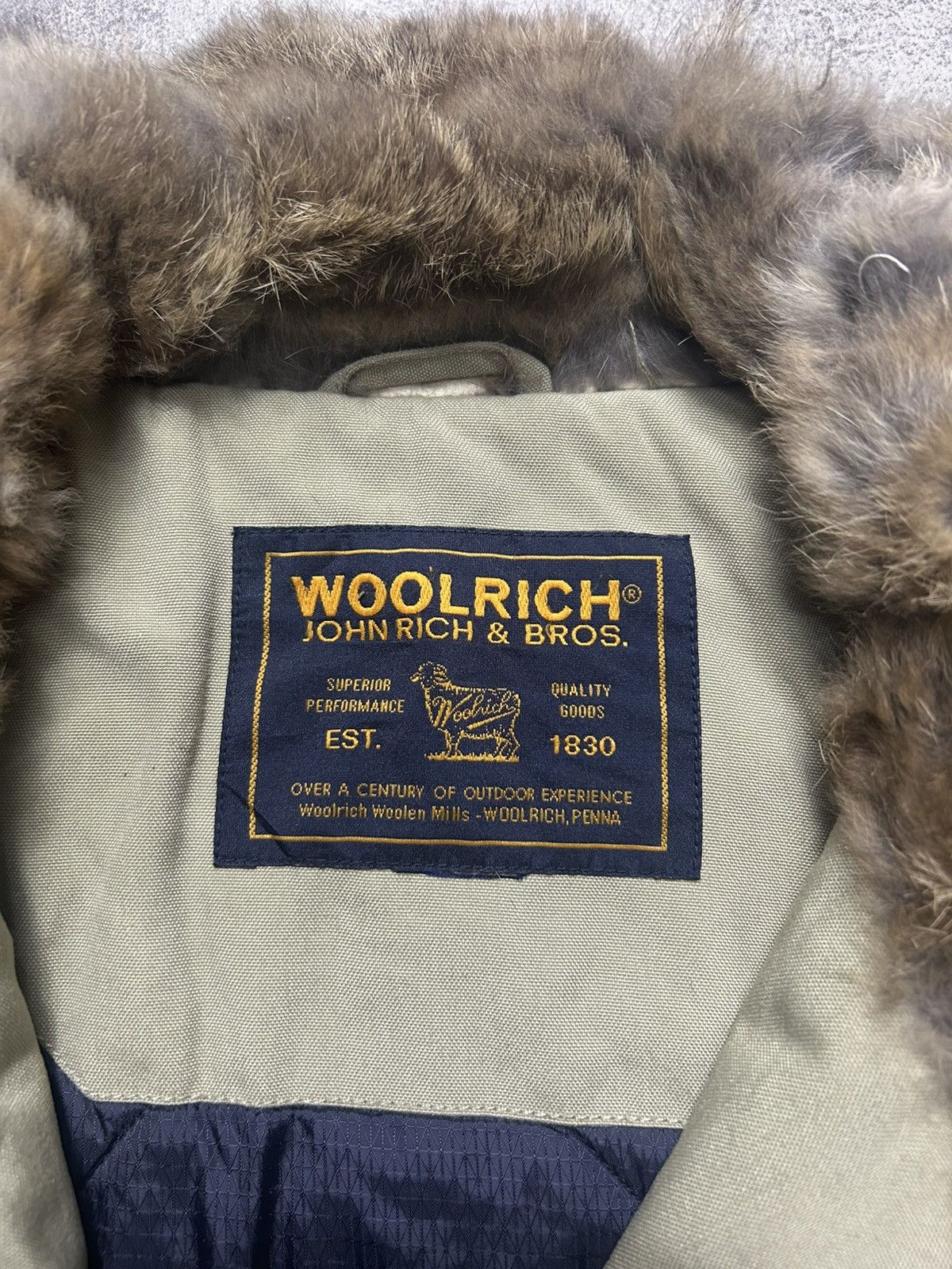 Woolrich Woolen Mills Woolrich Fur Collar Parka Down Jacket Size US L / EU 52-54 / 3 - 6 Thumbnail