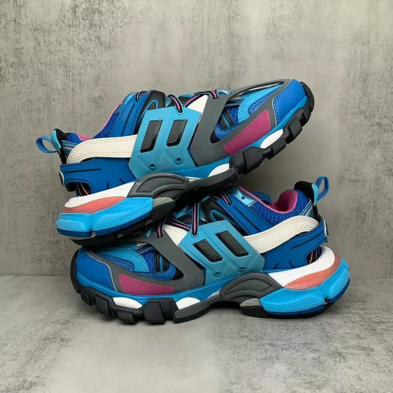 Balenciaga Balenciaga Track Sneakers in Blue and Pink-2505 Size US 5 / EU 37 - 3 Thumbnail