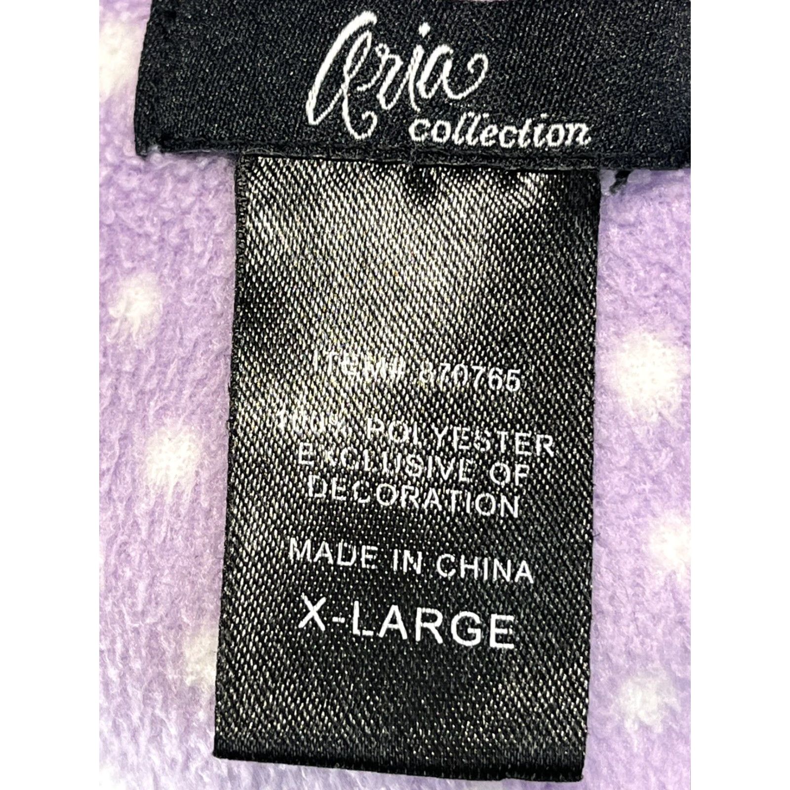 Ariat Aria Pajama Set Women XL Purple Polka Dot Soft Fleece 2-Piece GUC Size ONE SIZE - 7 Thumbnail