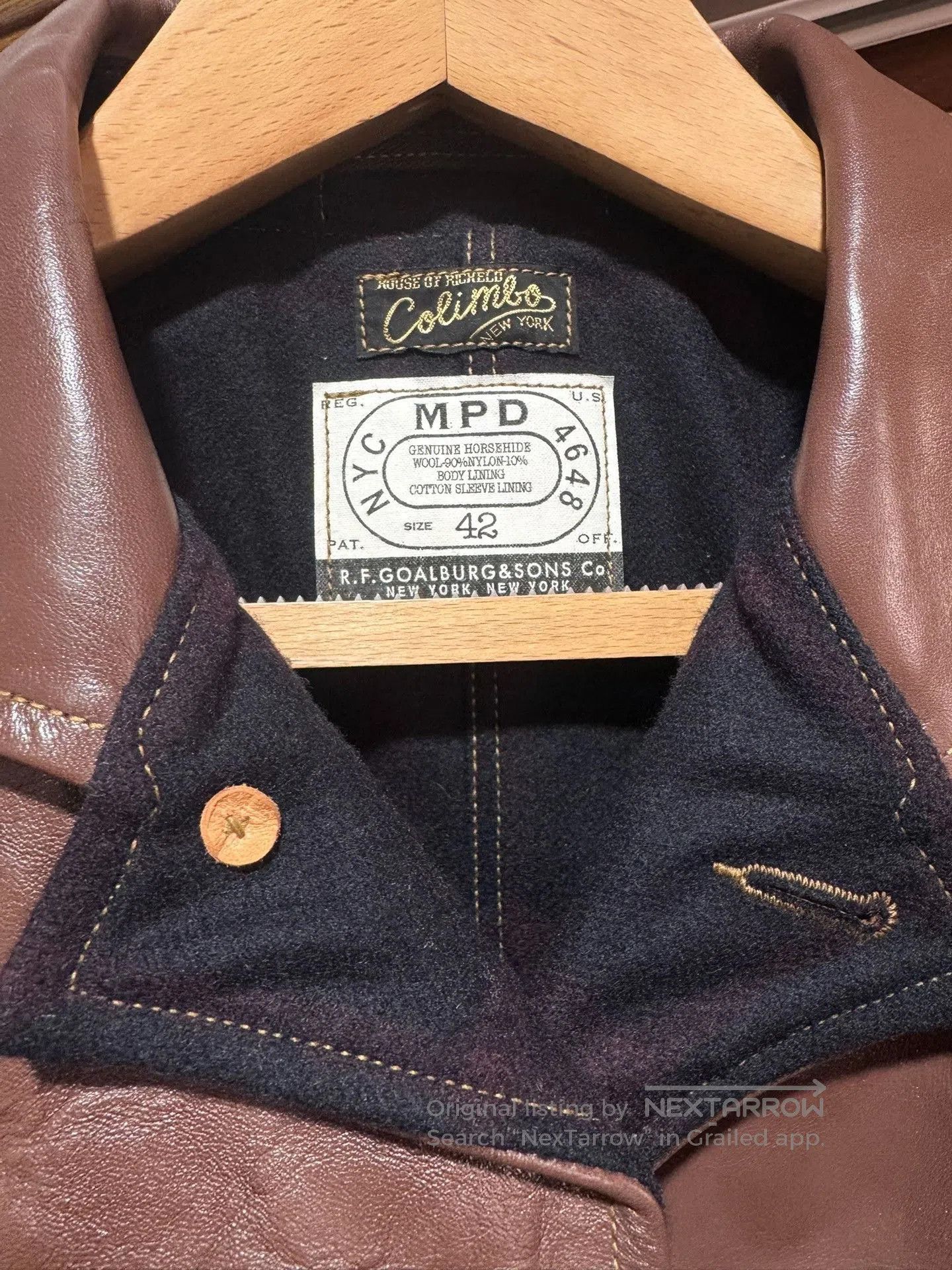 Visvim COLIMBO Stockmans 30's Leather Coat. Size US XS / EU 42 / 0 - 3 Thumbnail
