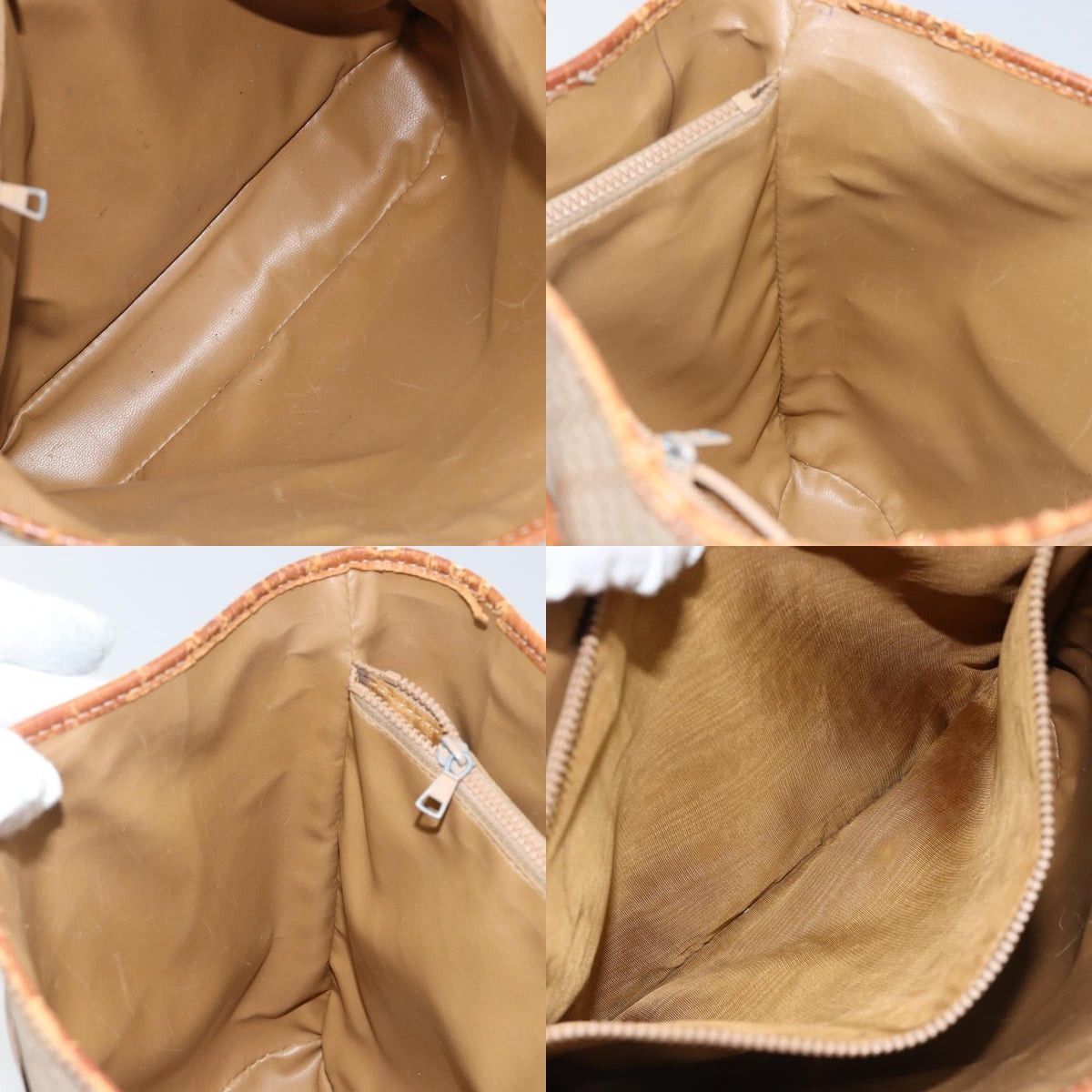 Celine CELINE Macadam Canvas Tote Bag Pvc Beige Gold Size ONE SIZE - 12 Thumbnail