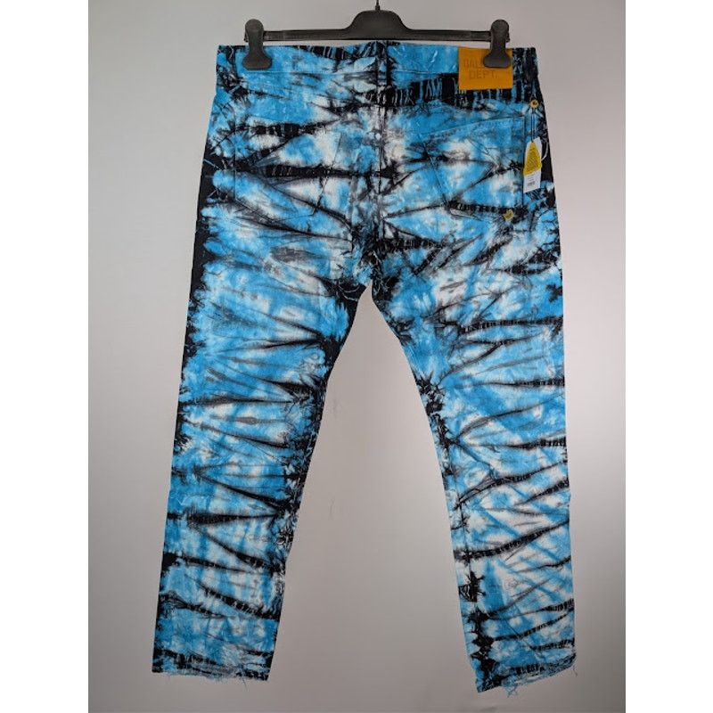 Gallery Dept. o1rshd1 Marley Tie Dye Denim Jeans in Blue / Black / White Size US 36 / EU 52 - 12 Thumbnail