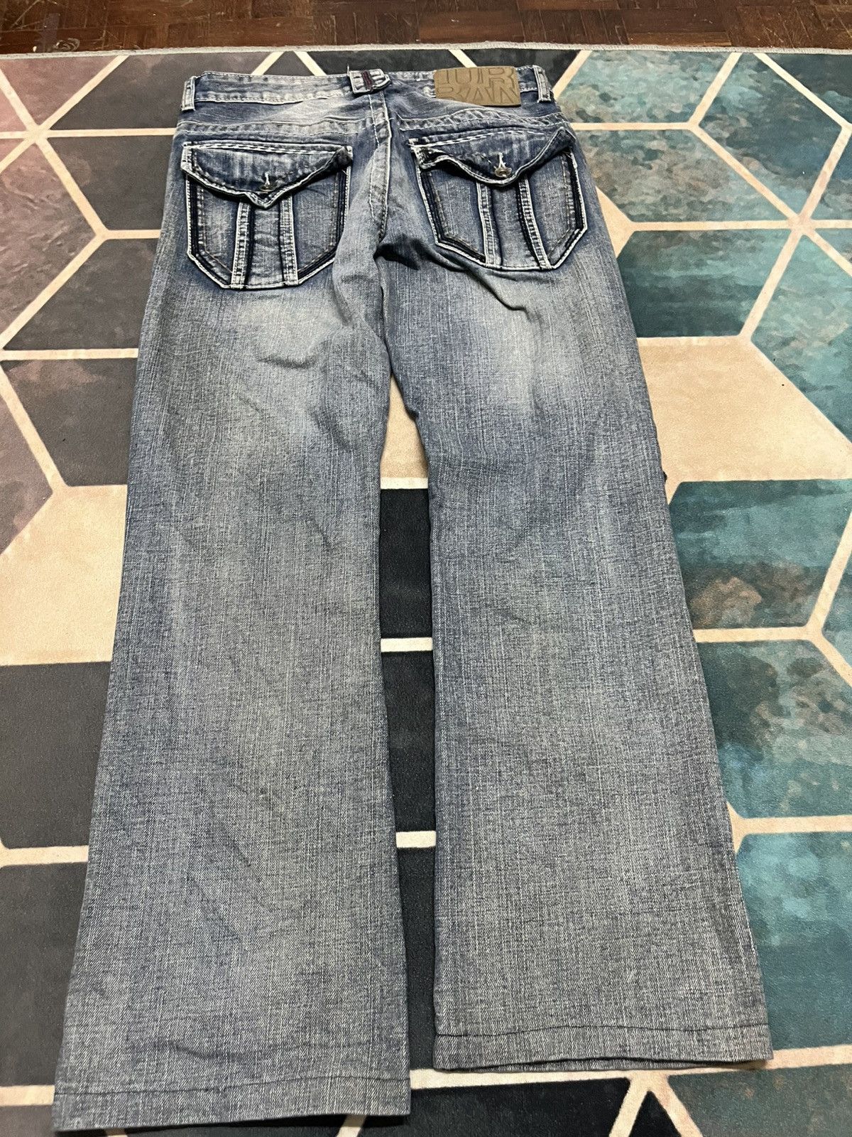 Blue Blue Japan 💥Urban Heritage FLARE Bootcut Distressed Jeans Size US 30 / EU 46 - 15 Thumbnail