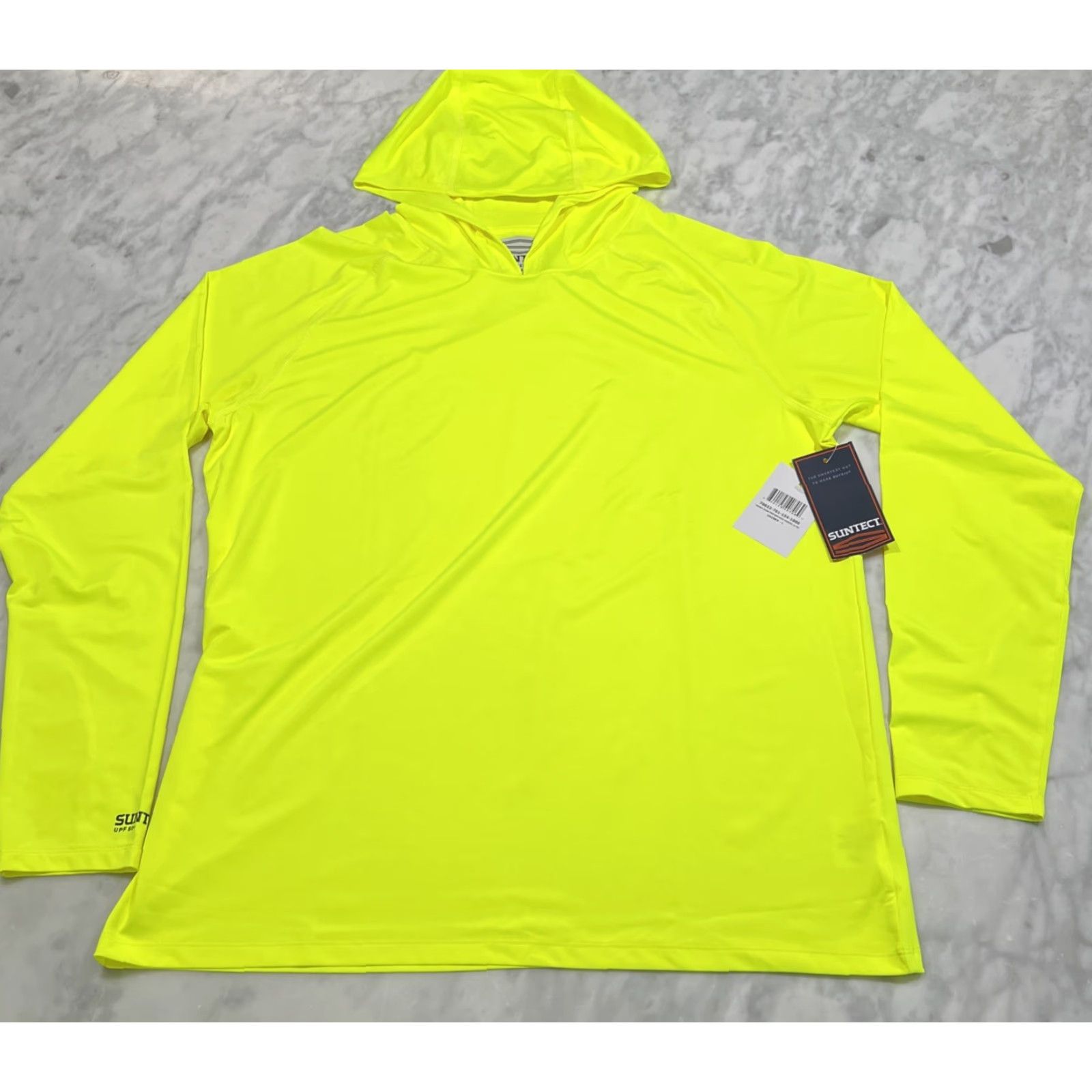 Vintage SUNTECT DUNE Hoodie Unisex Large UPF 50+ Safety Yellow NWT Hoodie Men Women Pullover Outdoor Running Sports Shirt Size US L / EU 52-54 / 3 - 2 Thumbnail