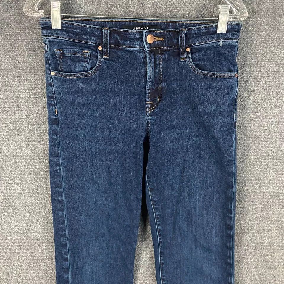 J Brand J Brand Jeans Women's 27 Straight Leg Denim Stretch Cotton Size 27" / US 4 / IT 40 - 2 Thumbnail