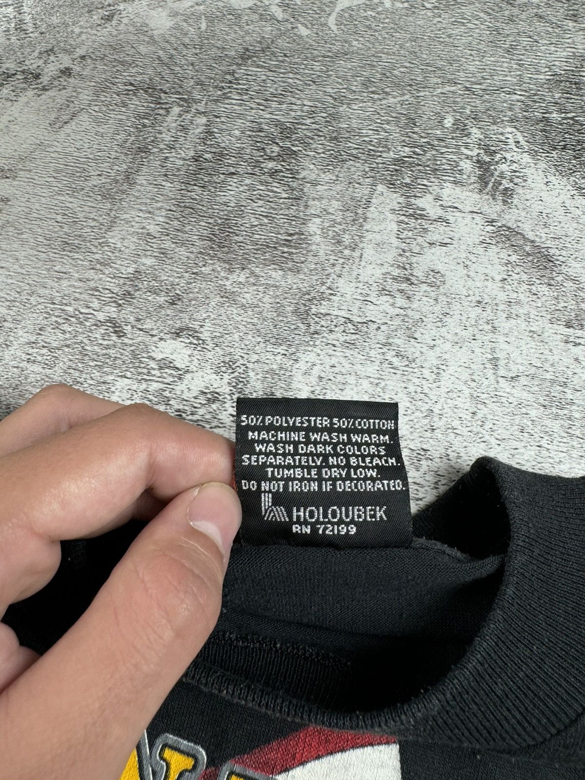 Harley Davidson 1991 Harley Davidson Holoubek Born in the USA Eagle T Shirt Size US XL / EU 56 / 4 - 13 Thumbnail