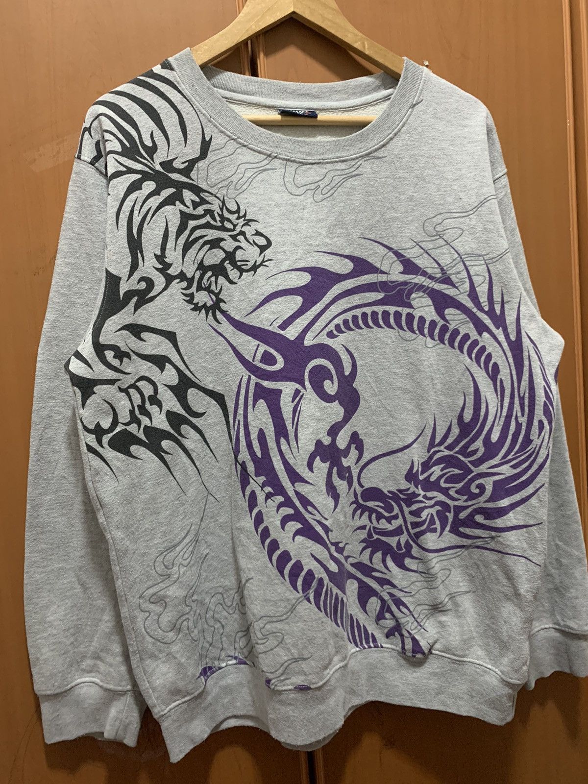 Bullet Noise Bullet Noise Tiger Dragon Big Print Sweatshirt Size US XXL / EU 58 / 5 - 3 Thumbnail