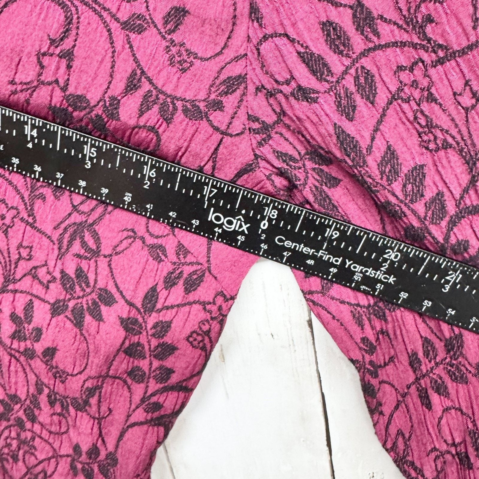 Other Dressbarn Shirt Chest 36" Paisley Long Sleeve Button Down Size L / US 10 / IT 46 - 3 Thumbnail