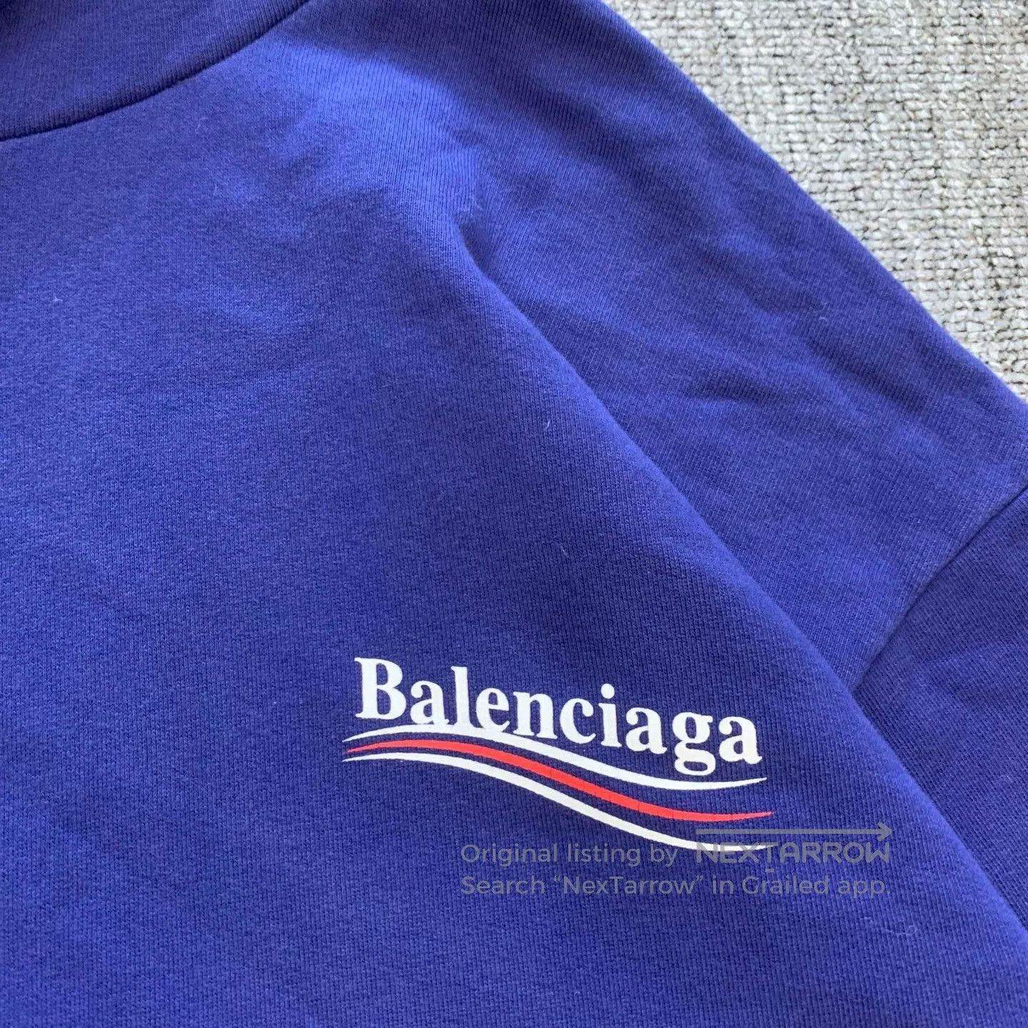 Balenciaga Balenciaga Blue Coke Hoodie Sweatshirt. Size US M / EU 48-50 / 2 - 8 Thumbnail