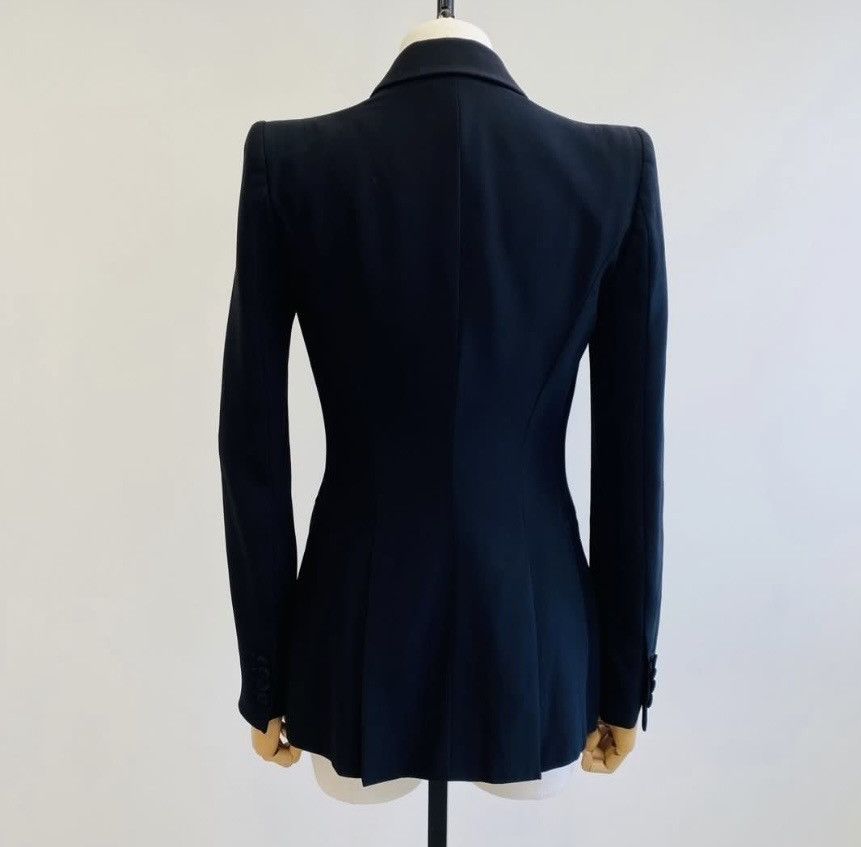 Alexander McQueen ALEXANDER MCQUEEN Fitted Black Blazer Black Fitted Blazer Size S / US 4 / IT 40 - 2 Thumbnail