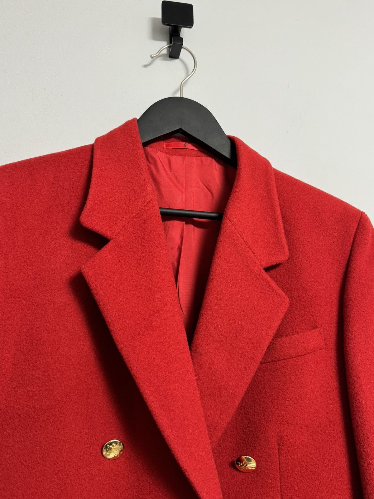 Burberry Burberrys London Vintage Double Breasted Wool Blazer Gold Size M / US 6-8 / IT 42-44 - 9 Thumbnail