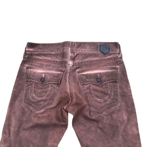 Vintage True Religion Jeans Size 32 RICKY Color Coated