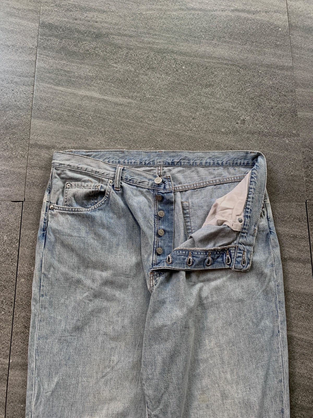 RRL Ralph Lauren FREE TAX! RRL Distressed Wash Denim Jeans Size US 34 / EU 50 - 4 Thumbnail