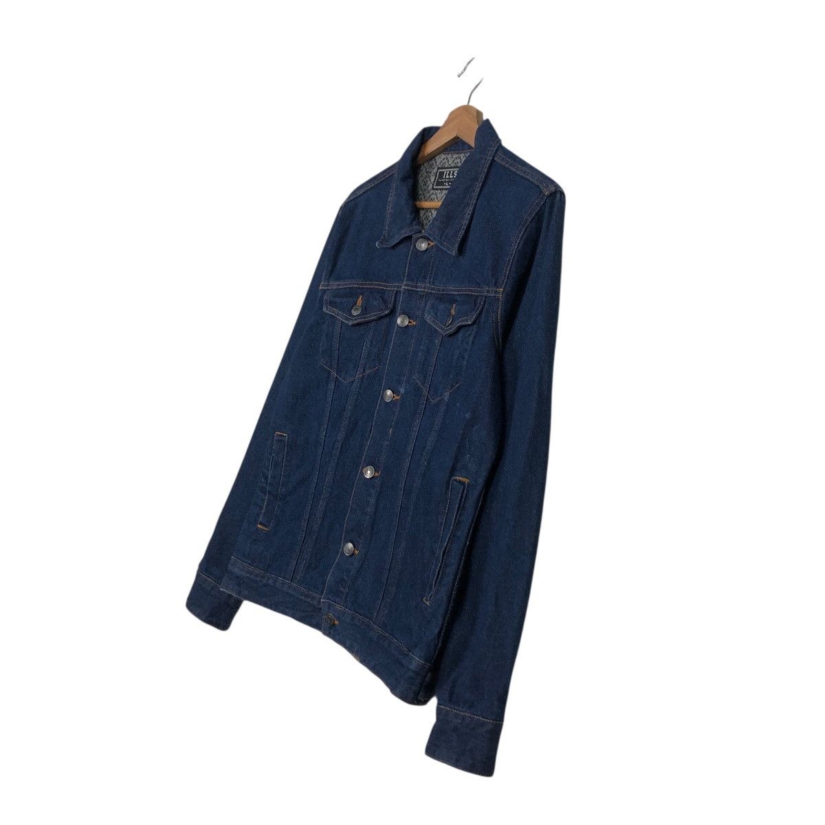 Japanese Brand 📌Vintage Denim Trucker Jacket ILLS Japan Issey Miyake Size US L / EU 52-54 / 3 - 3 Thumbnail