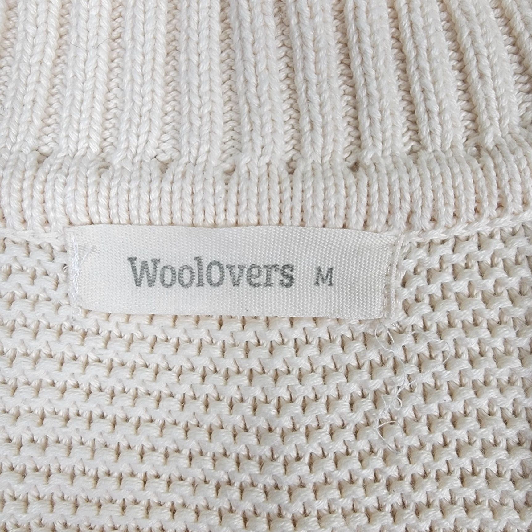 Vintage VINTAGE Woolovers Cardigan Womens M Ivory Sweater Cable Knit Long Sleeve 100% Wool Prep Size M / US 6-8 / IT 42-44 - 4 Thumbnail
