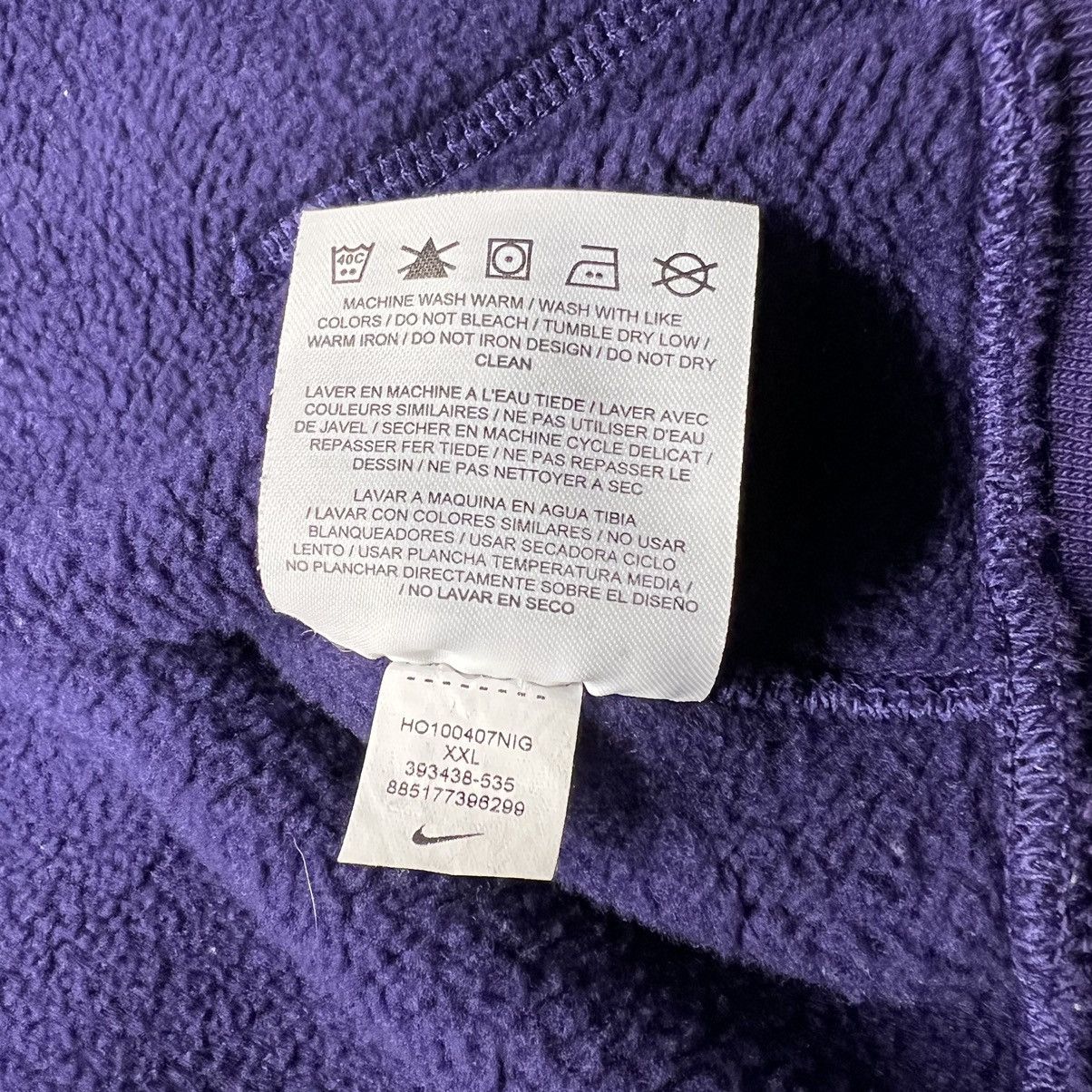 Nike × Vintage VTG Nike Hoodie Sweatshirt Purple Full Zip AF1 Anniversary Size US XXL / EU 58 / 5 - 17 Thumbnail