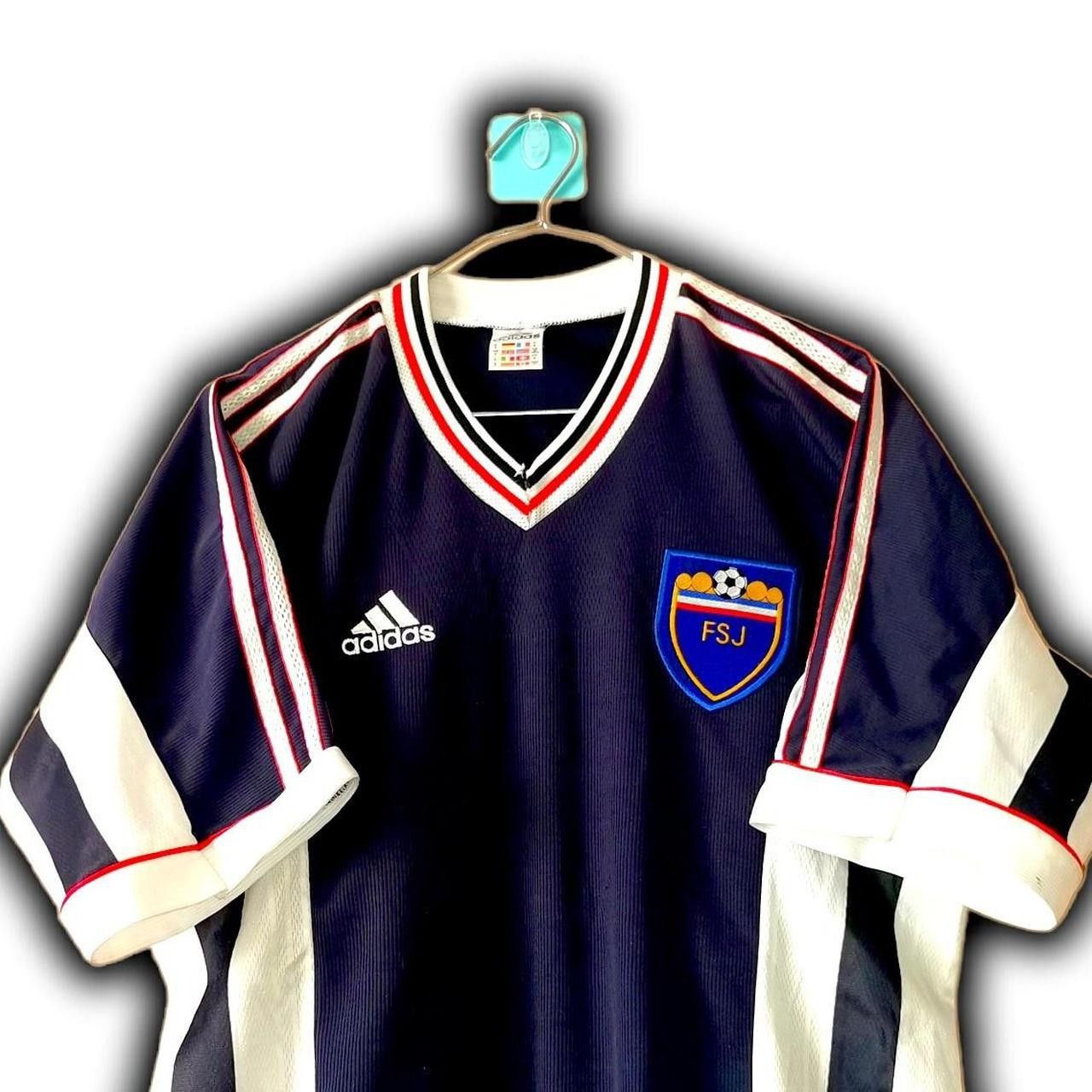 Adidas Yugoslavia 1998 1999 Home shirt jersey Size US S / EU 44-46 / 1 - 1 Thumbnail