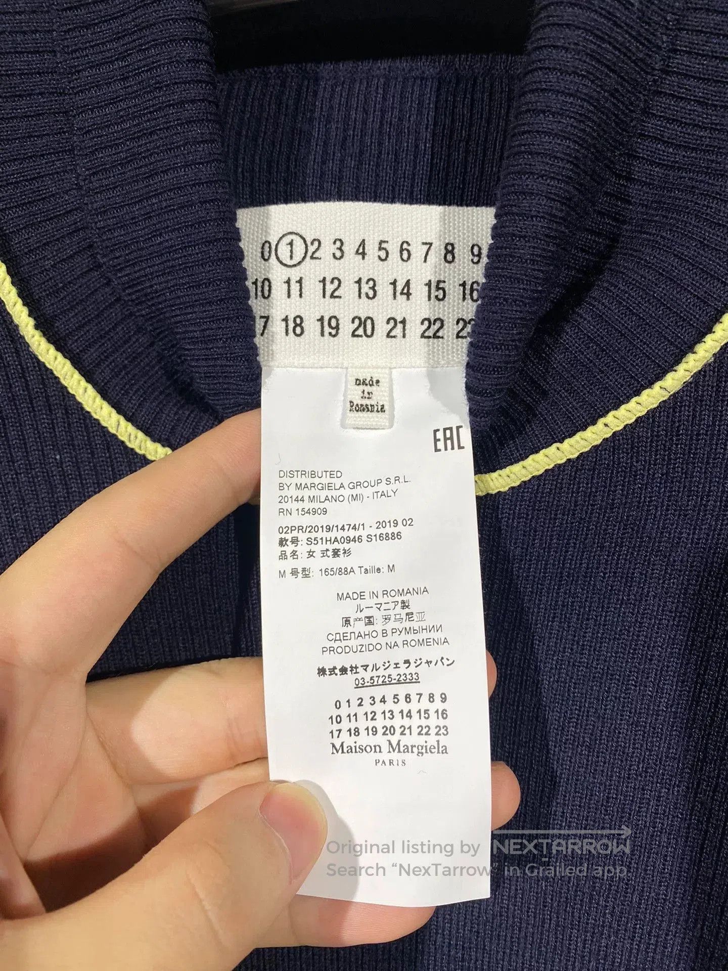 Marella navy blue knit women's sweater with tags. Size S / US 4 / IT 40 - 5 Thumbnail