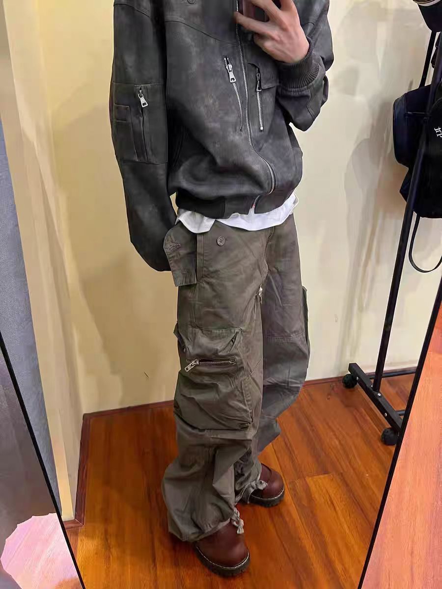 Japanese Brand × Vintage Street Multi-Pocket Zip Work Pleated Casual Pants Size US 34 / EU 50 - 1 Thumbnail