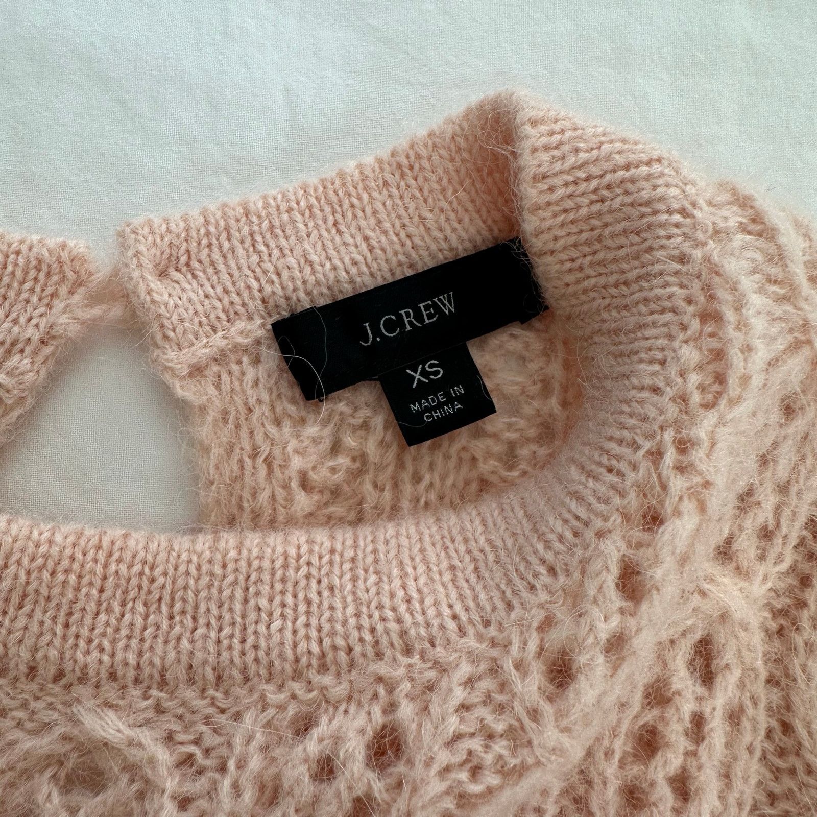 J.Crew J.Crew Balloon Sleeve Cable Knit Sweater Pink Size XS Size XS / US 0-2 / IT 36-38 - 4 Thumbnail