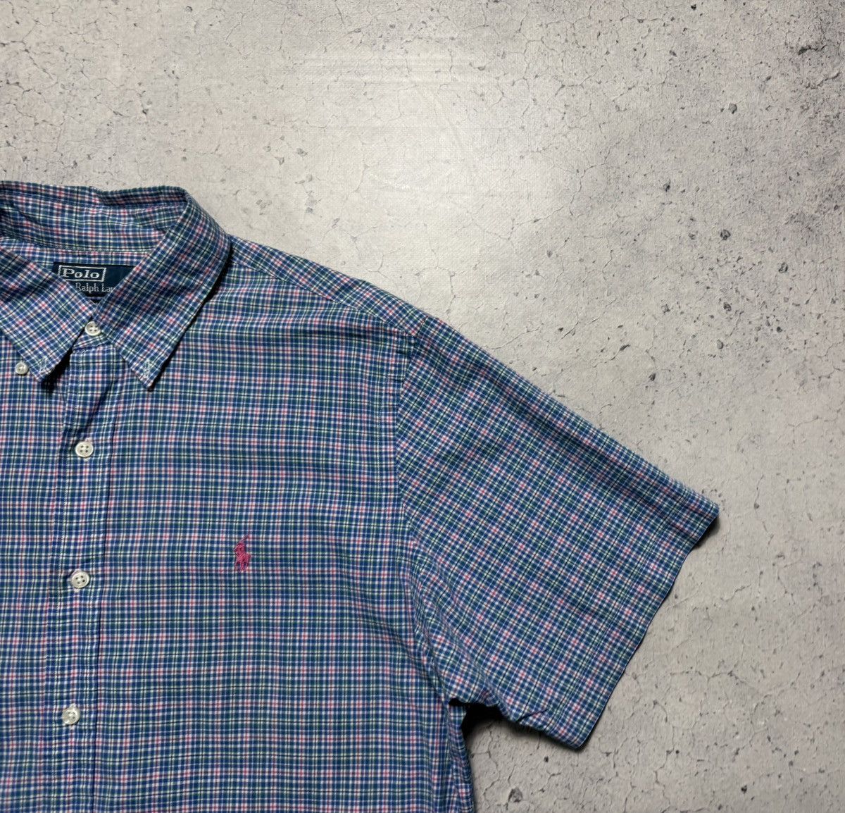 Polo Ralph Lauren Polo Ralph Lauren Checked Button Up Short Sleeve Shirts Size US L / EU 52-54 / 3 - 2 Thumbnail