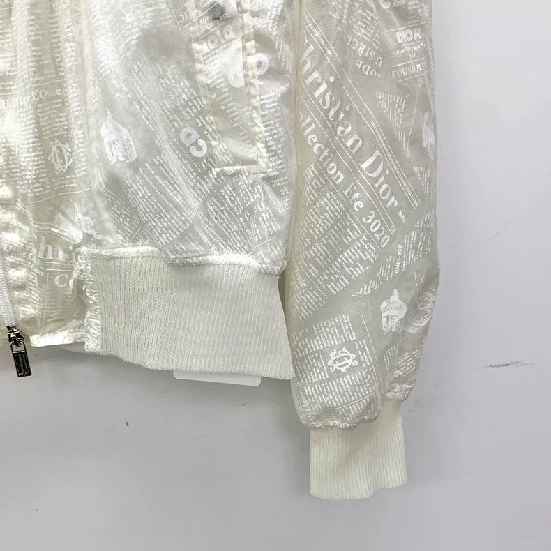Dior Dior White logo letter print mulberry silk stand-up collar Size US M / EU 48-50 / 2 - 4 Thumbnail
