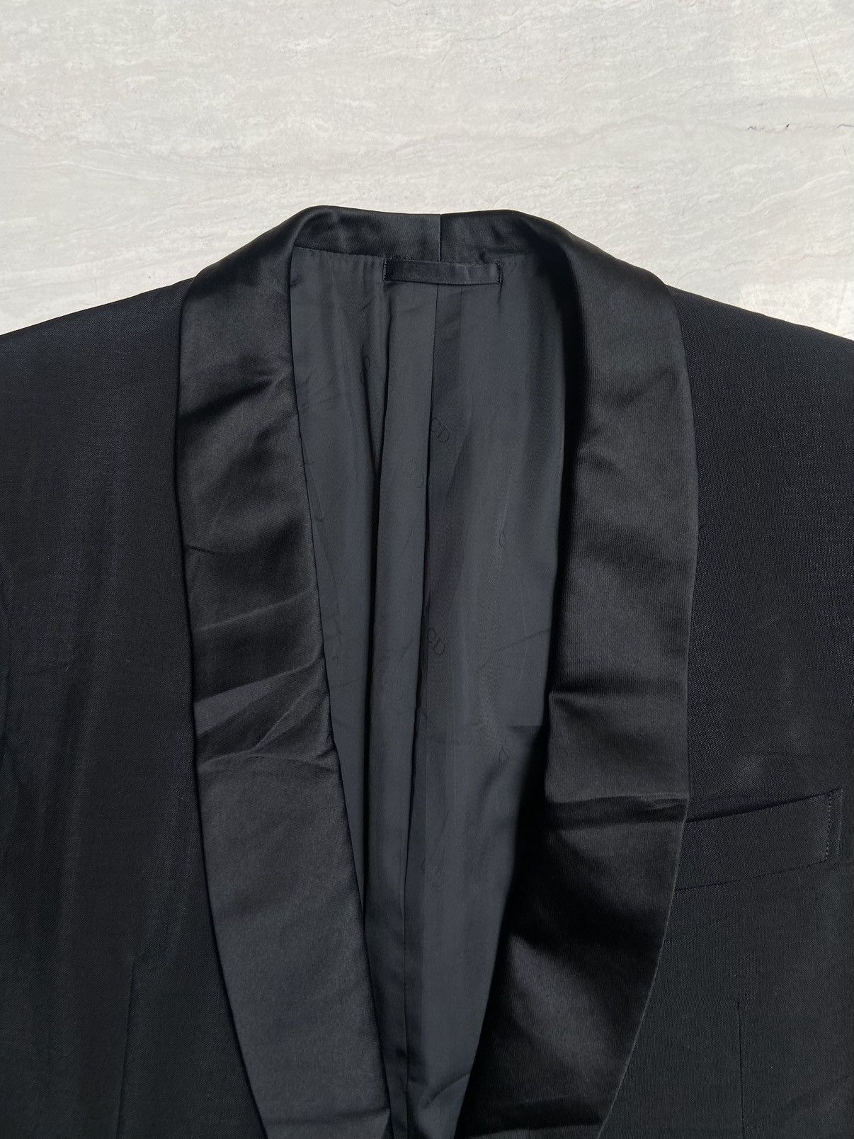 Christian Dior Monsieur CHRISTIAN DIOR MONSIEUR Black Suit Size 54L - 4 Thumbnail