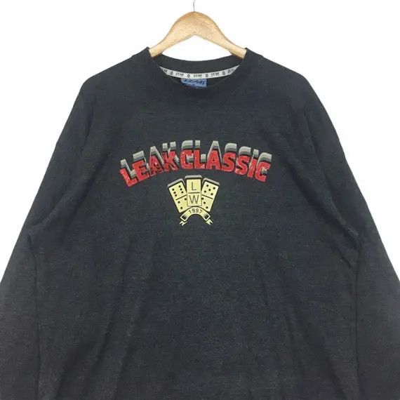 Vintage Vtg 1997 LEAK CLASSIC Hip Hop LW Sweatshirt Pullover Band Size US XL / EU 56 / 4 - 4 Thumbnail