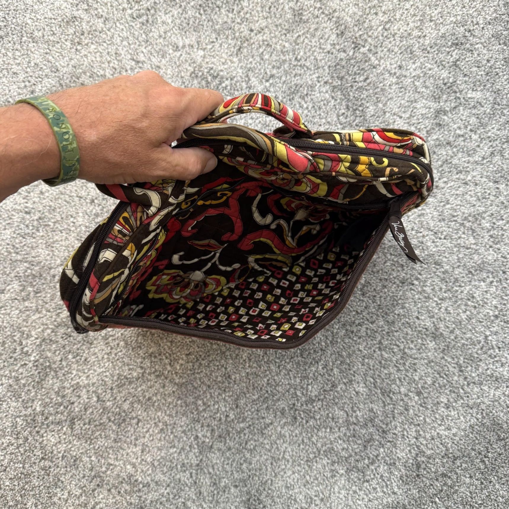 Vera Bradley Vera Bradley Laptop Bag Womens Large Floral Quilted Briefcase Carry Case Size ONE SIZE - 5 Thumbnail