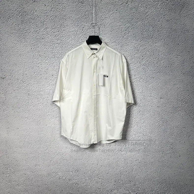 Balenciaga Balenciaga Crew Logo Shirt Short Sleeve Size 38 Size XS / US 0-2 / IT 36-38 - 1 Thumbnail
