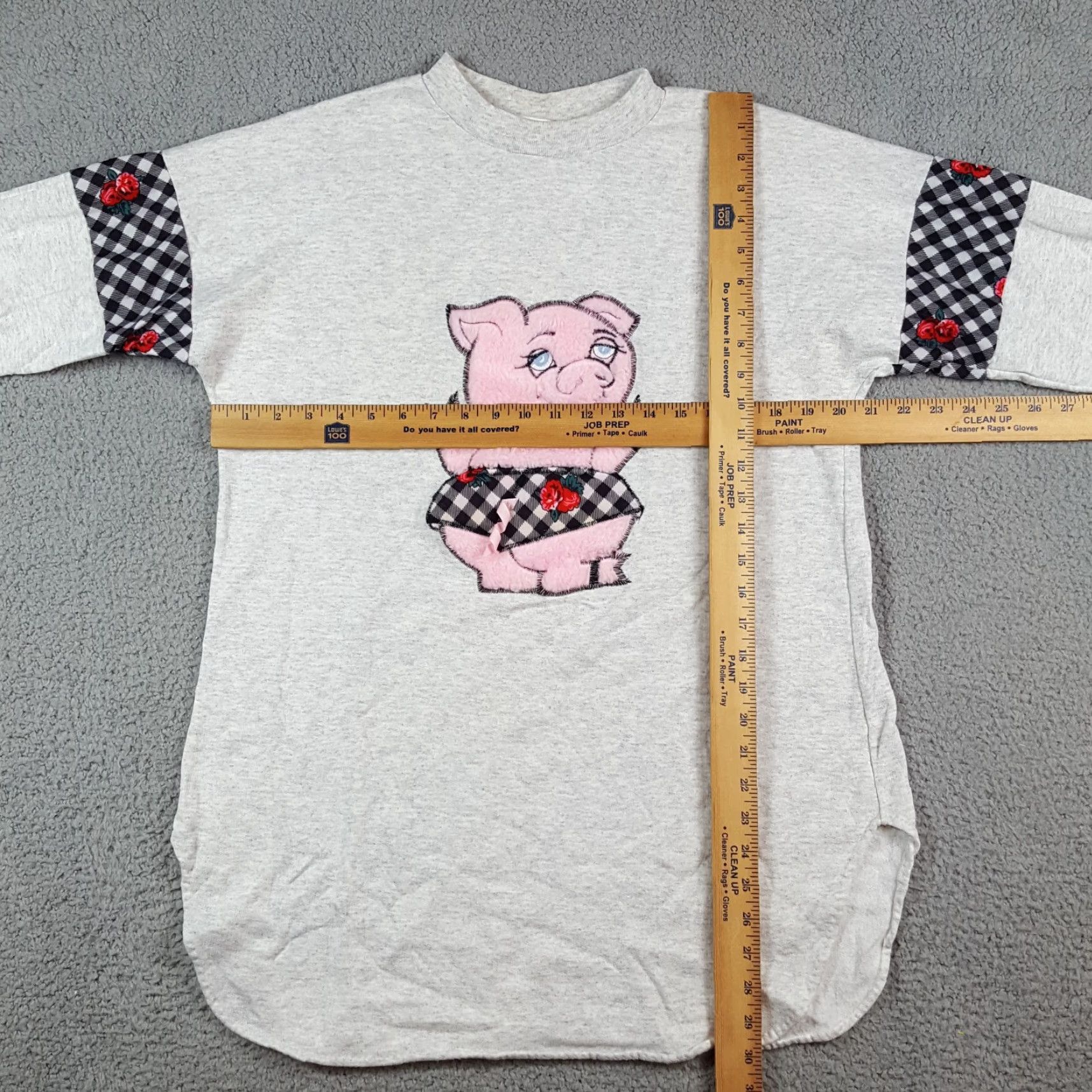 Vintage VINTAGE 80s Jessica Alexandra Women's T-Shirt Short Sleeve XL Gray Cartoon Pig Farm Retro Y2K Animals Farmhouse Size XL / US 12-14 / IT 48-50 - 8 Thumbnail