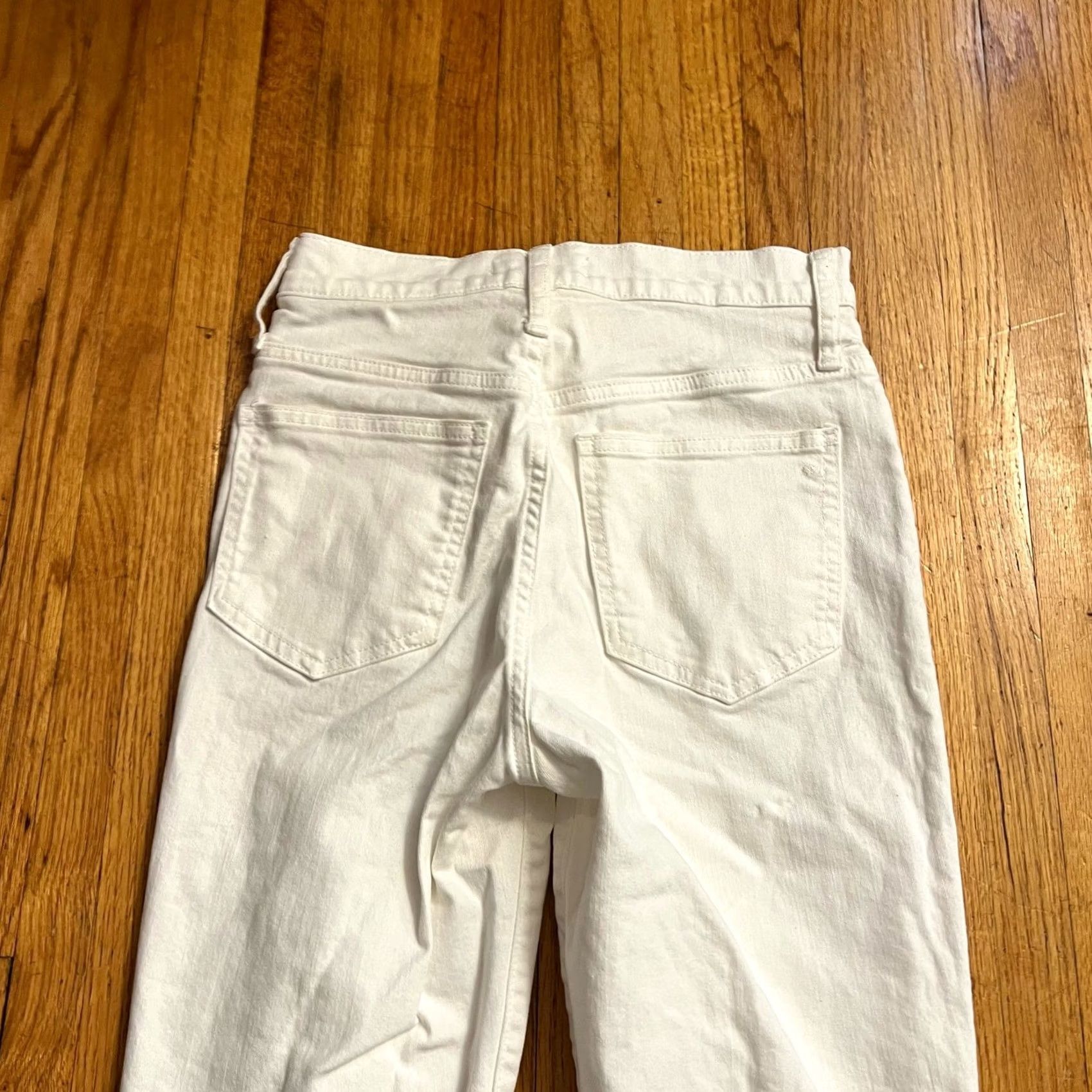 Madewell Madewell Jeans Womens 25 Tall Perfect Vintage Crop White High Rise Cropped Jeans Womens Tall 26 White 27x27.5 Mens? Size 26" / US 2 / IT 38 - 4 Thumbnail
