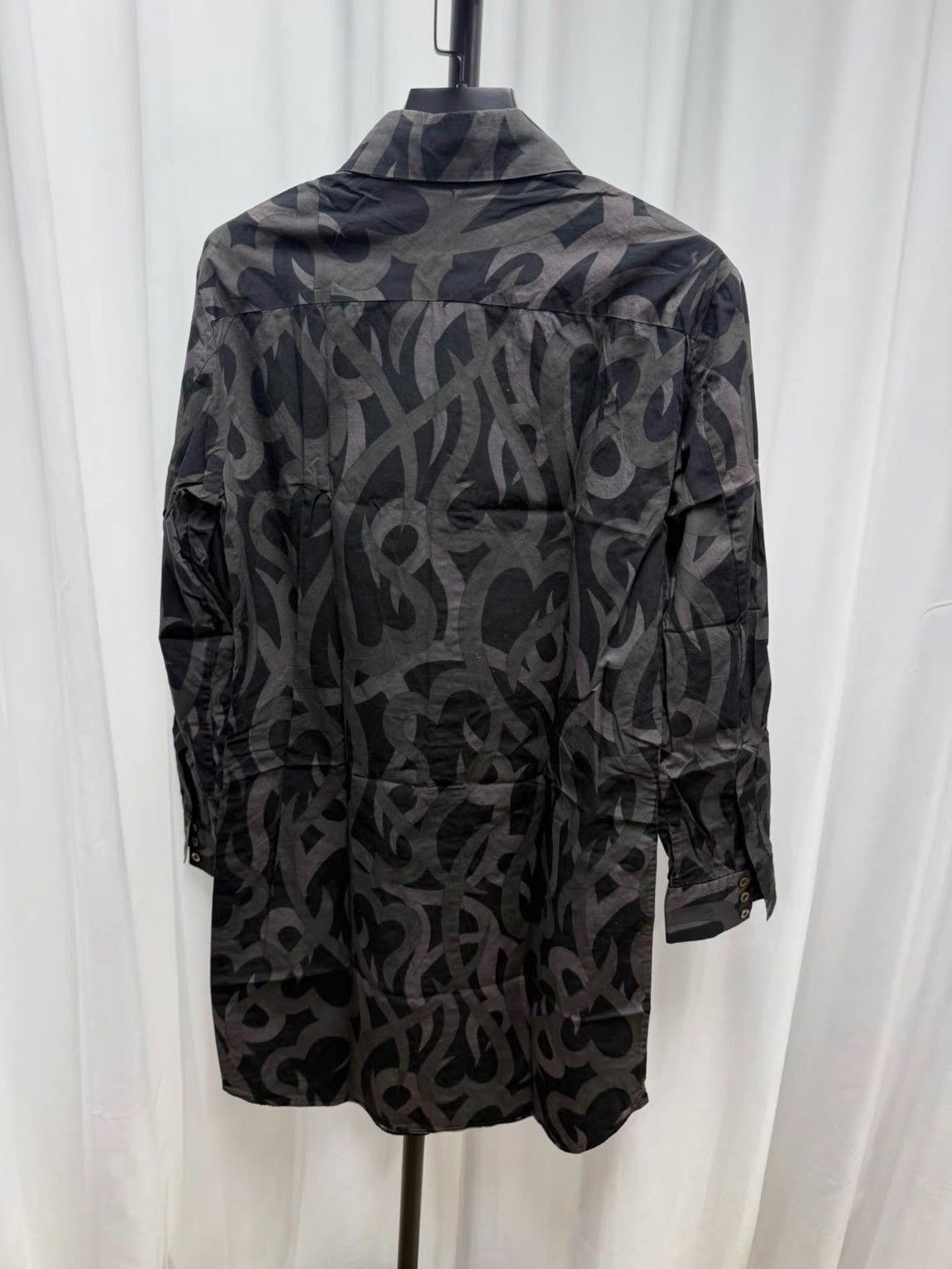 Number (N)ine Sz 4 Number Nine 04SS Thorn Pattern Shirt Size US XL / EU 56 / 4 - 5 Thumbnail