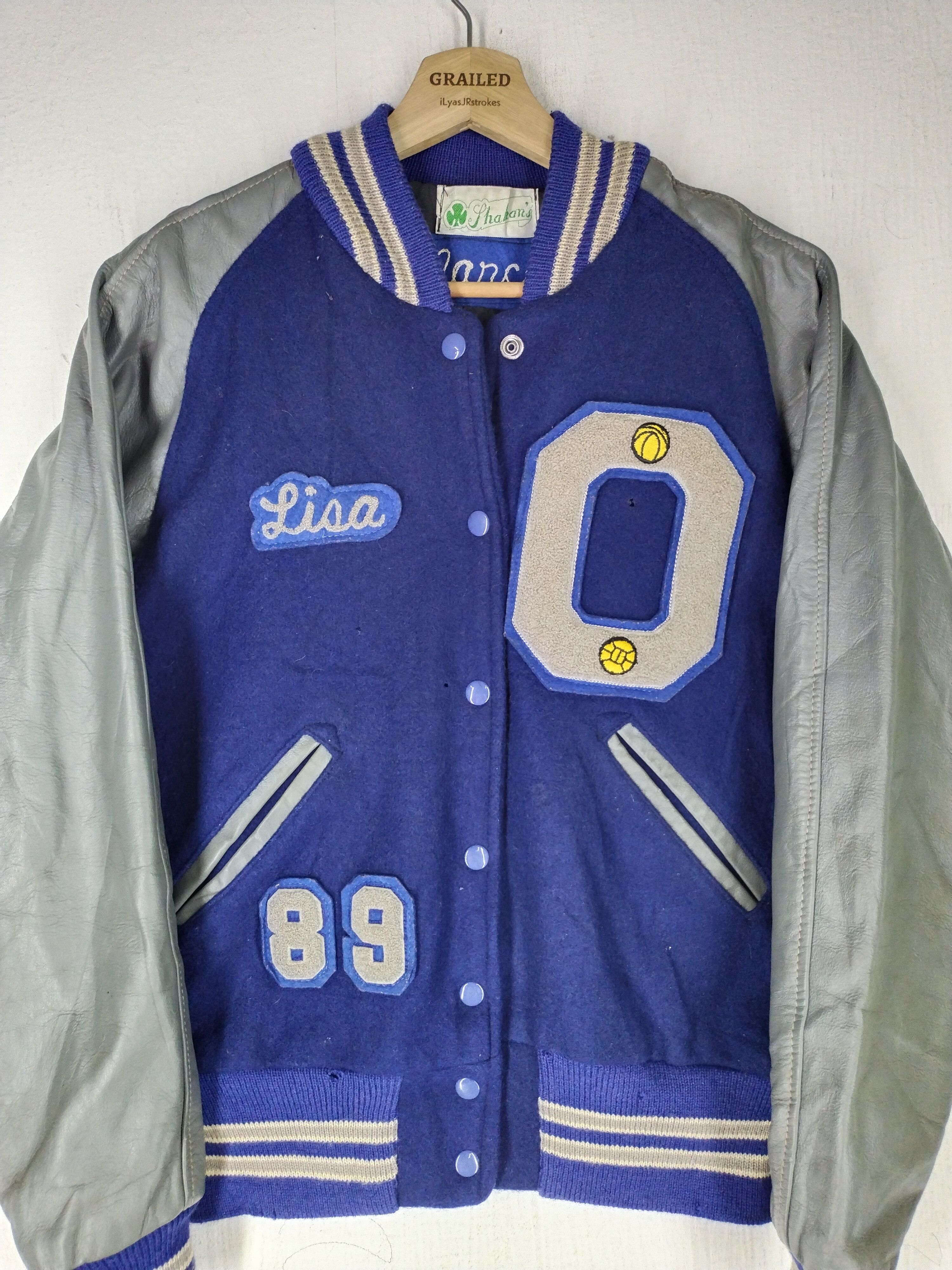 Vintage Vintage Lisa Olympik Trojen Varsity Leather Wool Jacket Size US M / EU 48-50 / 2 - 1 Thumbnail
