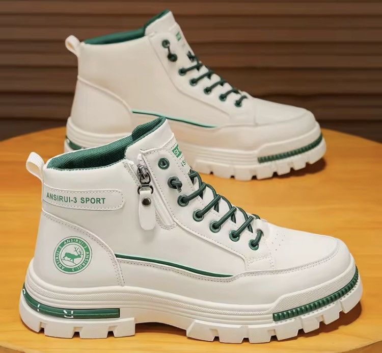 Japanese Brand PVC Utility Mid-Top Sneakers Shoe Size US 7 / EU 40 - 2 Thumbnail