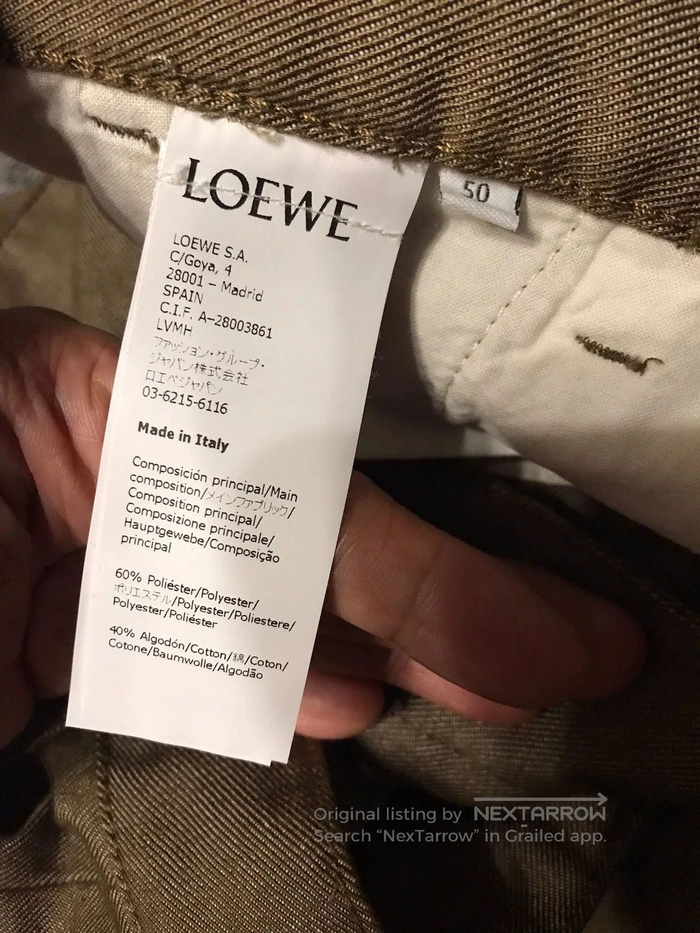 Loewe Loewe Three-Tone Cargo Pants. Size US 34 / EU 50 - 6 Thumbnail