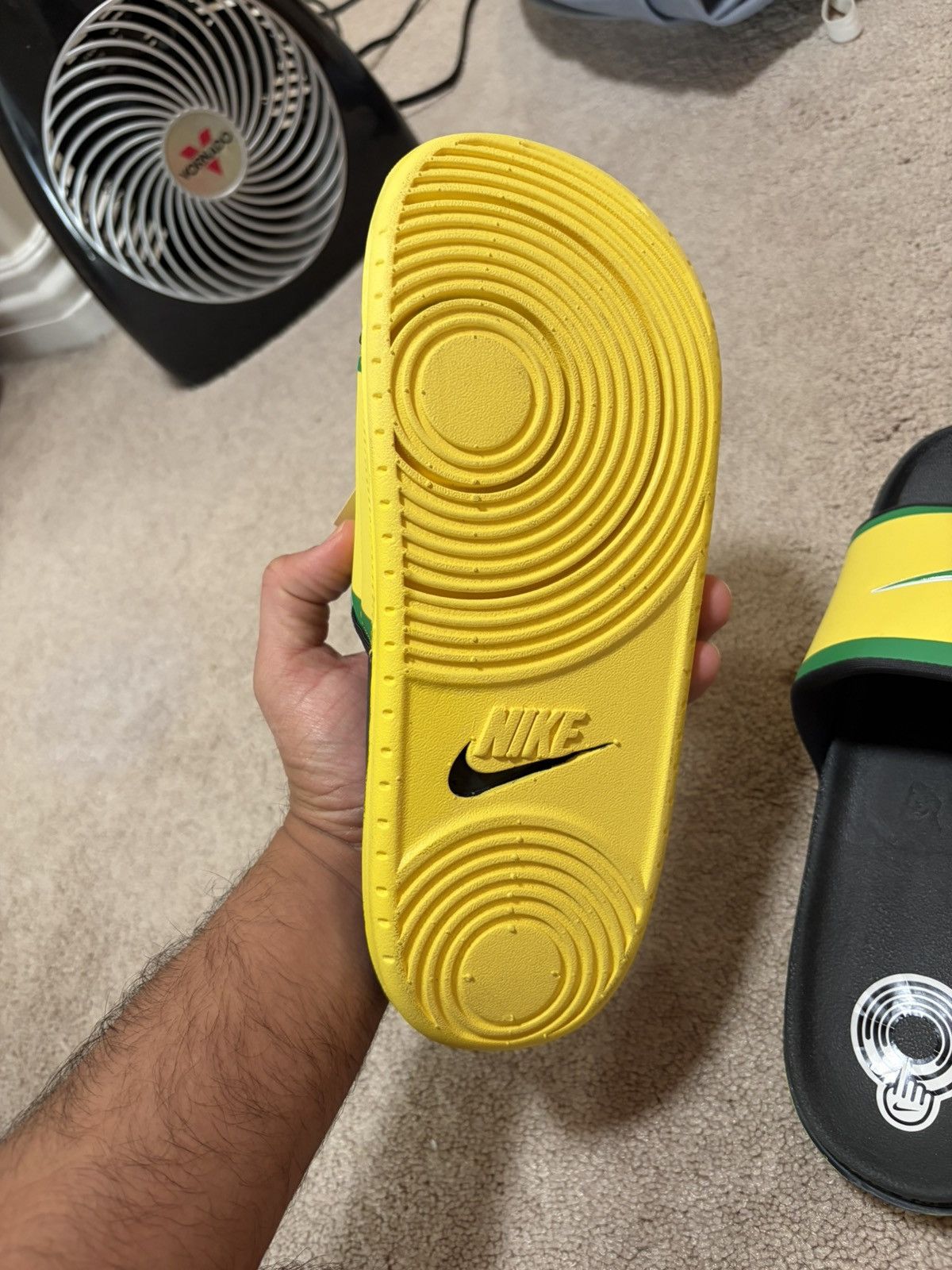 Nike Nike Oregon Sandals Green/Yellow Size US 9 / EU 42 - 3 Thumbnail