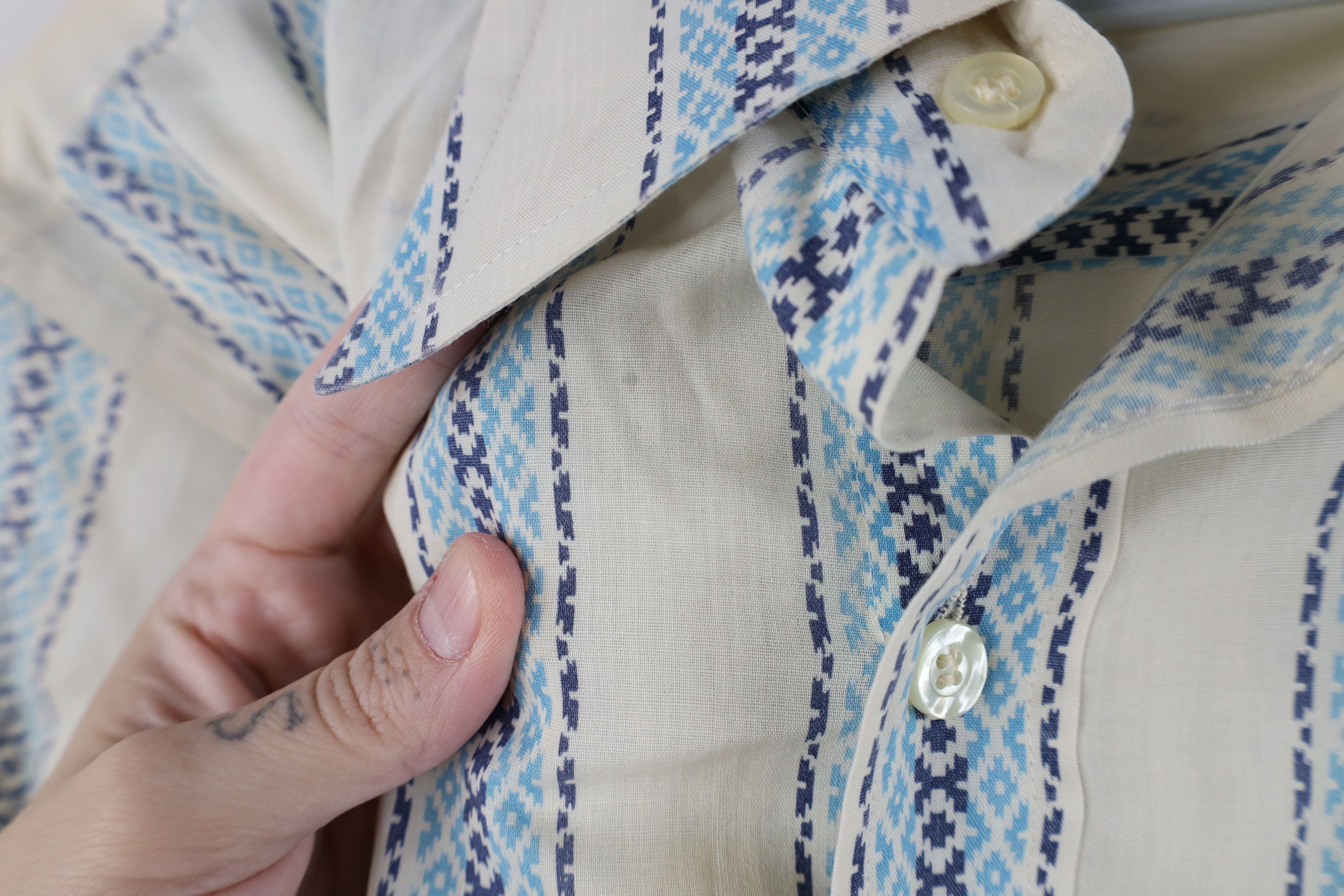 Vintage Vintage 60s 70s Streetwear Southwestern Short Sleeve Shirt Size US M / EU 48-50 / 2 - 7 Thumbnail