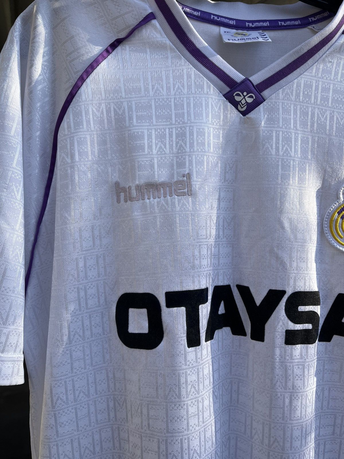 Hummel Vintage Rare Real Madrid Hummel jersey 1990-92 home bloke Size US XL / EU 56 / 4 - 3 Thumbnail