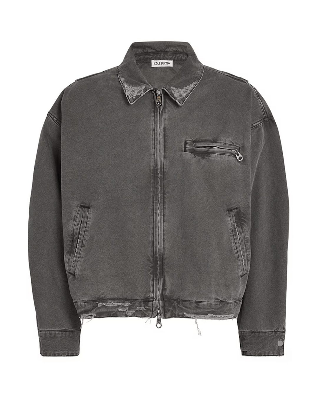 Cole Buxton Cole Buxton Gray Distressed Trucker Jacket SS25🔥 Size US L / EU 52-54 / 3 - 1 Thumbnail