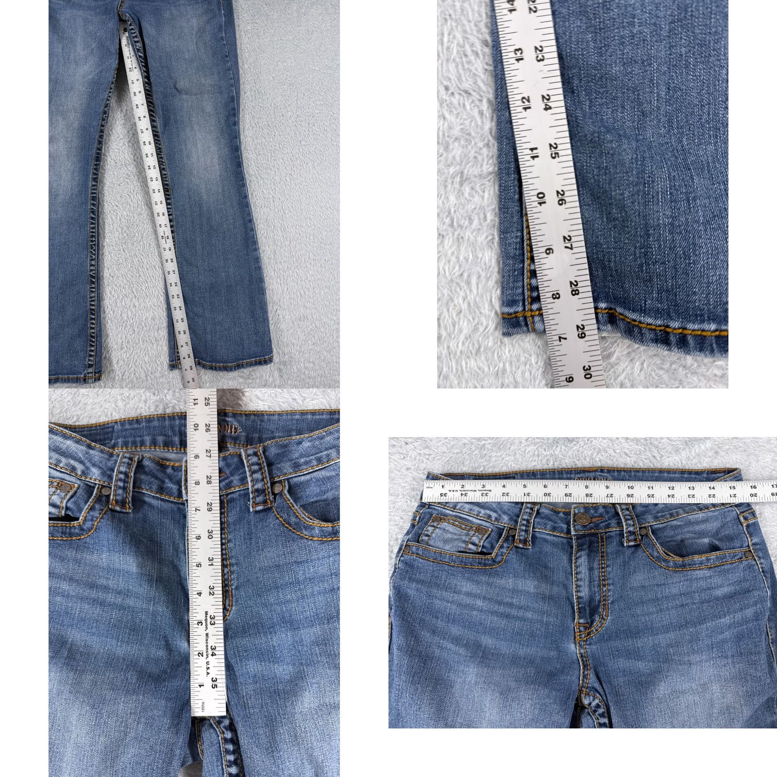 Vintage Shyanne Jeans Women Bootcut 32 Blue Denim Embroidered Southwest 31x29 Stretch Medium Size 24" / US 00 / IT 34 - 8 Thumbnail