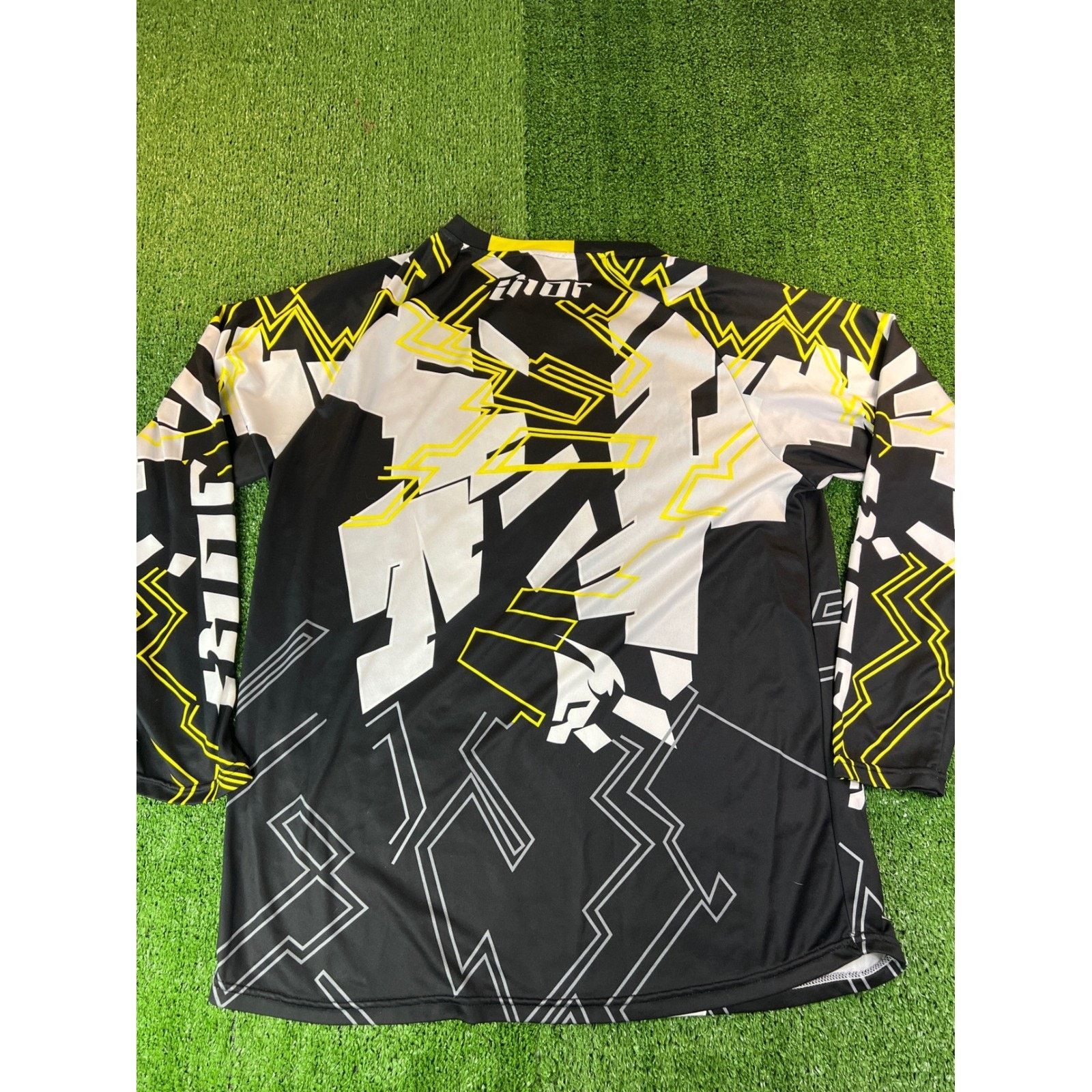 Fox Racing Thor Racing Long Sleeve Motocross Jersey Mens Black Fox XL Size US XL / EU 56 / 4 - 4 Thumbnail