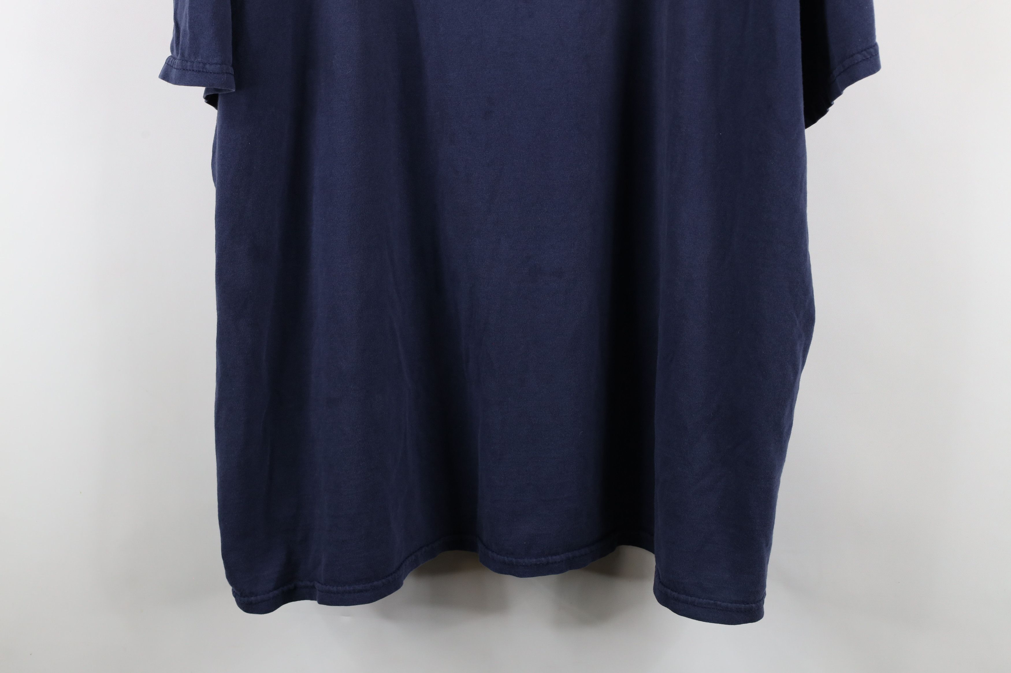 Vintage Vintage 90s Spell Out University of Michigan T-Shirt Blue Size US XXL / EU 58 / 5 - 3 Thumbnail