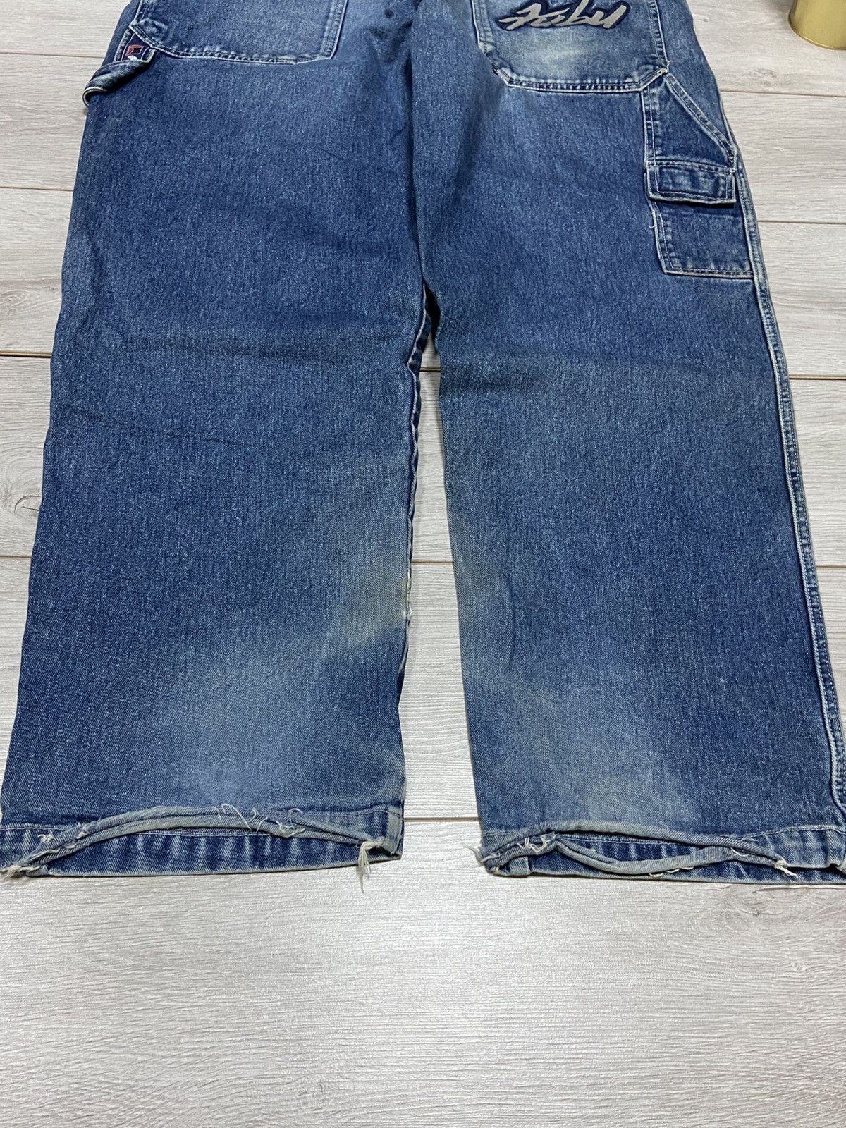 Fubu Fubu wide leg big logo skate rap jeans cargo pants Size US 38 / EU 54 - 11 Thumbnail