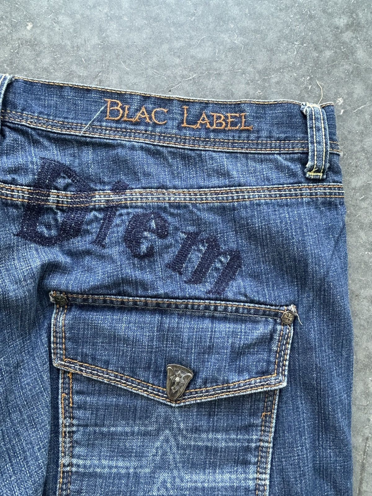Black Label Vintage Y2K Blac Label Carpe Diem Flared Denim Size US 40 / EU 56 - 9 Thumbnail